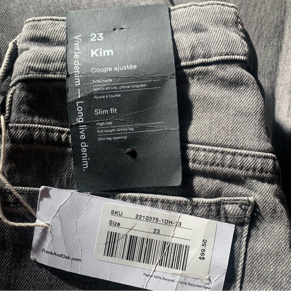 Frank and Oak The High Rise Kim Slim Fit Jean - Picture 8 of 10